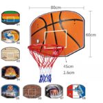 Grand Panneau de Basket Mural 80 x 60 cm – Panier & Filet Inclus – Image 3