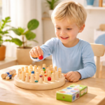 Jeu de Mémoire en Bois pour Enfants