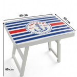 Pack Plage & Camping  – Glacière + Table Pliable Motif Marinière – Image 4