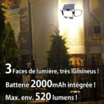 Projecteur Solaire 440 LED avec Télécommande & Détecteur YC-SW2211 – Image 2