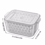 Boîte de Rangement Réfrigérateur avec Égouttoir PM – Image 3