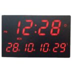 Horloge Murale Numérique LED 3308 avec Réveil