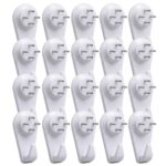 Lot 20 de Crochets 5CM Muraux Invisibles en Plastique avec Clous