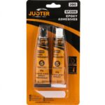 Colle Époxy Juster Acier Plastique 2x20g - Prise Rapide 5 Minutes
