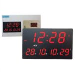 Horloge Murale Numérique LED 3308 avec Réveil – Image 2