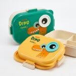 Lunchbox Hello Dino Double Étage avec Couverts et Pot à Sauce