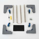 Support Électroménager Roulant Extensible avec Roues à Freins – Image 4