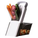 Coupe-Légumes Manuel Multifonction avec Bac Récipient