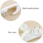 Lot 20 de Crochets 5CM Muraux Invisibles en Plastique avec Clous – Image 4