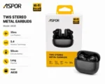 Écouteurs Sans Fil Bluetooth Aspor A638 – Image 4