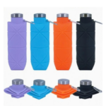 Gourde Pliable en Silicone avec Mousqueton – 700 ml
