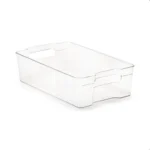 Grand Organisateur de Réfrigérateur Transparent en Plastique
