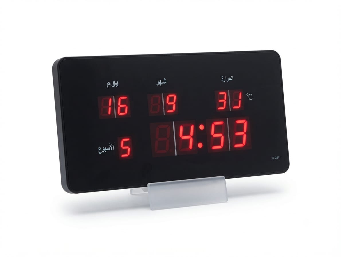 horloge-numerique-led-tl2011-date-temperature Horloge Numérique LED TL2011 – Image 1
