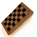 Jeu de Société 3 en 1 en Bois - Échecs, Dames et Backgammon – Image 3