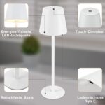 Lampe de Table Portable Sans Fil Rechargeable 3 Modes – Image 3