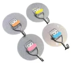 Lot de 2 Crochets Muraux Multi-Usages - Adhésif Puissant