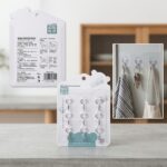 Lot de 9 Crochets Adhésifs Muraux Transparents Résistants - Carré – Image 2