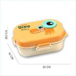 Lunchbox Hello Dino Double Étage avec Couverts et Pot à Sauce – Image 5