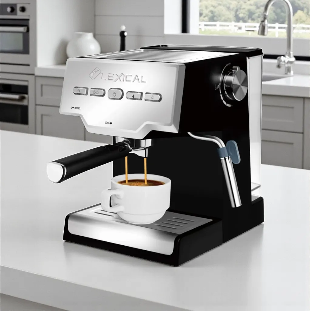 machine-a-cafe-expresso-lexical-lem-0603-850w Machine à Café Expresso Lexical LEM-0603 - 850W & 1,5 Litre – Image 1