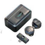 Micro-Cravate Sans Fil USB Type-C avec Boîtier de Charge