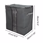 Sac de Rangement Pliable avec Poignées et Fermeture Éclair – Image 5
