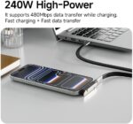 Câble de Charge Type-C vers Type-C avec Support de Téléphone – Image 2