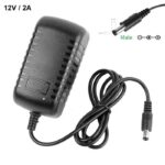 Chargeur Secteur Adaptable 12V / 2A Noir