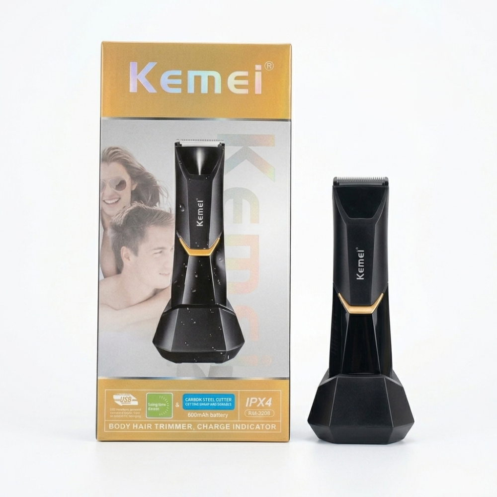 tondeuse-electrique-zones-intimes-ceramique-kemei-km-3208 (2) Tondeuse électrique pour zones intimes Kemei Km-3208 – Image 1